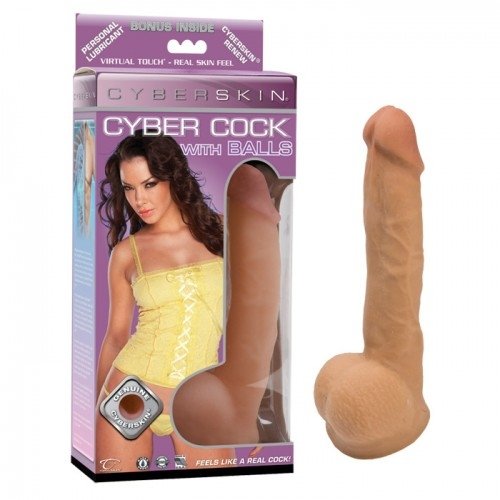 Фаллоимитатор CyberSkin® Cyber Cock with Balls photo 1