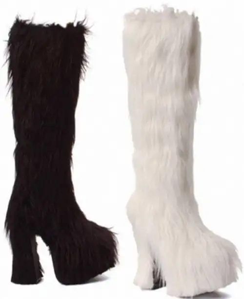 Женские сапоги с искусственным мехом photo 1