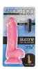 Светящийся в темноте фаллоимитатор ADDICTION - BRANDON - 7.5" - PINK G.I.D. /W PB, 19 см, силикон photo 7
