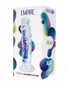 Прозрачный фаллоимитатор Alive Jelly Dildo Empire, ТПЕ, присоска, диаметр 4.3 см, длина 19.3см photo 2