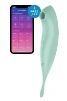 Смарт-вибратор для клитора с вакуумной стимуляцией Satisfyer Twirling Pro+ Mint photo 1