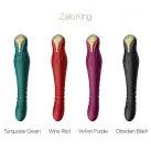 Смартвибратор-пульсатор Zalo — King Obsidian Black, кристалл Swarovski photo 12