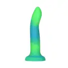 Светящийся в темноте фаллоимитатор ADDICTION Rave 8″ Glow in the Dark Dildo Blue Green, 20,3 см photo 1