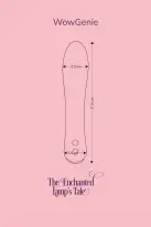 Вибратор с подогревом FairyGasm WowGenie blue, подогрев до 42 °C photo 3