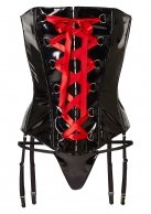 Лаковый корсет с контрастной шнуровкой Avanza, размер S photo 1