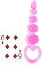 Анальная цепочка BASIC ESSENTIALS BEADED PROBE IN PINK photo 4