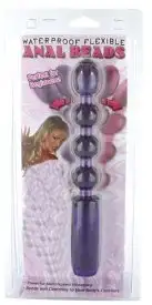 Анальный вибратор WATERPROOF FLEXIBLE ANAL BEADS PURPLE photo 2