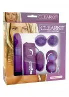 Секс-набор CLEAR VIBRATOR KIT PURPLE photo 2