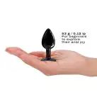 Металлическая анальная пробка с украшением в виде кристалла Dorcel - Diamond Plug BLACK S photo 5