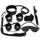 Набор для БДСМ кожаный 7 ШТ., 4 цвета photo 1