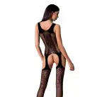 Бодистокинг с имитацией чулок и ажурной вставкой Passion BS072 black photo 2