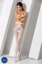 Эротические колготки S001 white photo 1